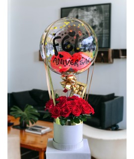 CAJA DECORADA ANIVERSARIO+FERREROX8